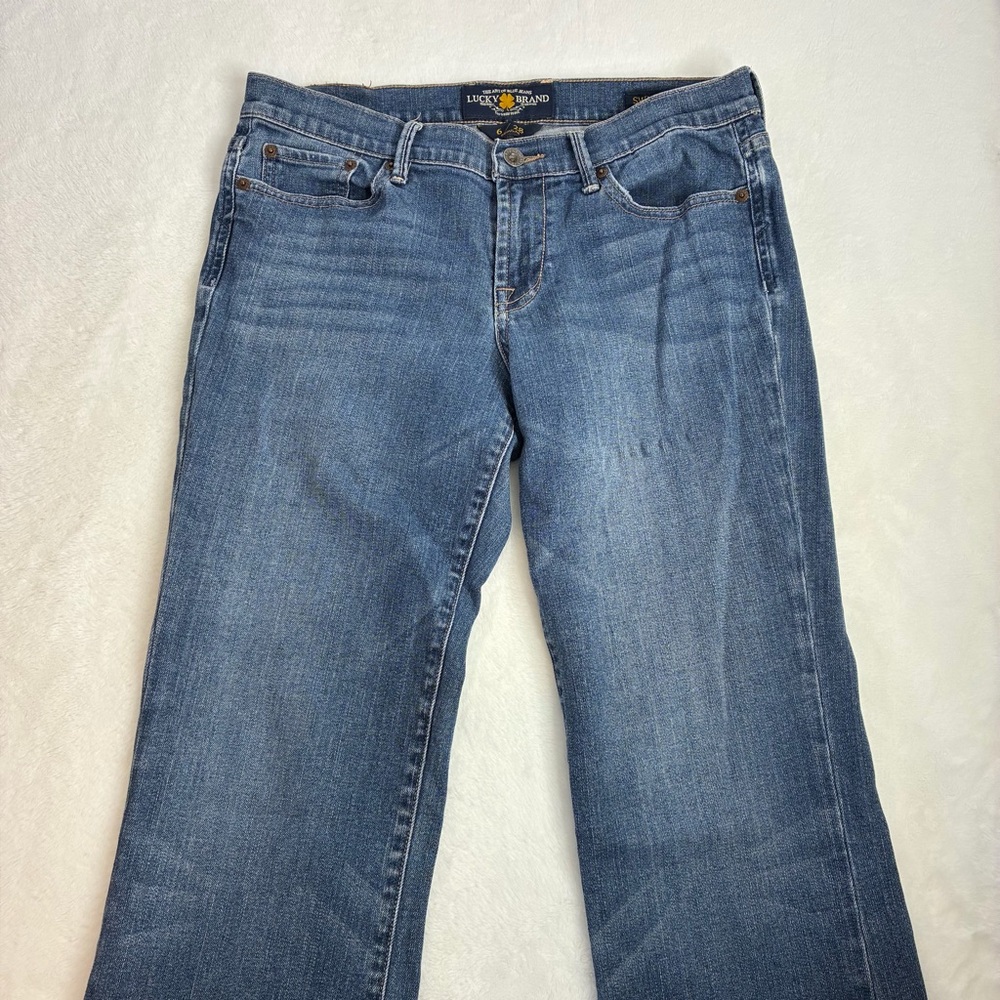Lucky Brand Jeans Sweet N Low Size 6 28 Bootcut - Picture 3 of 6